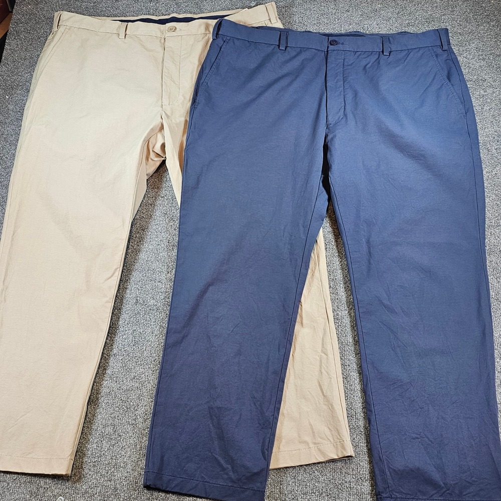 Vineyard Vines On The Go Pant Lot 2 Mens 44x30 Blue Khaki Stretch Performance